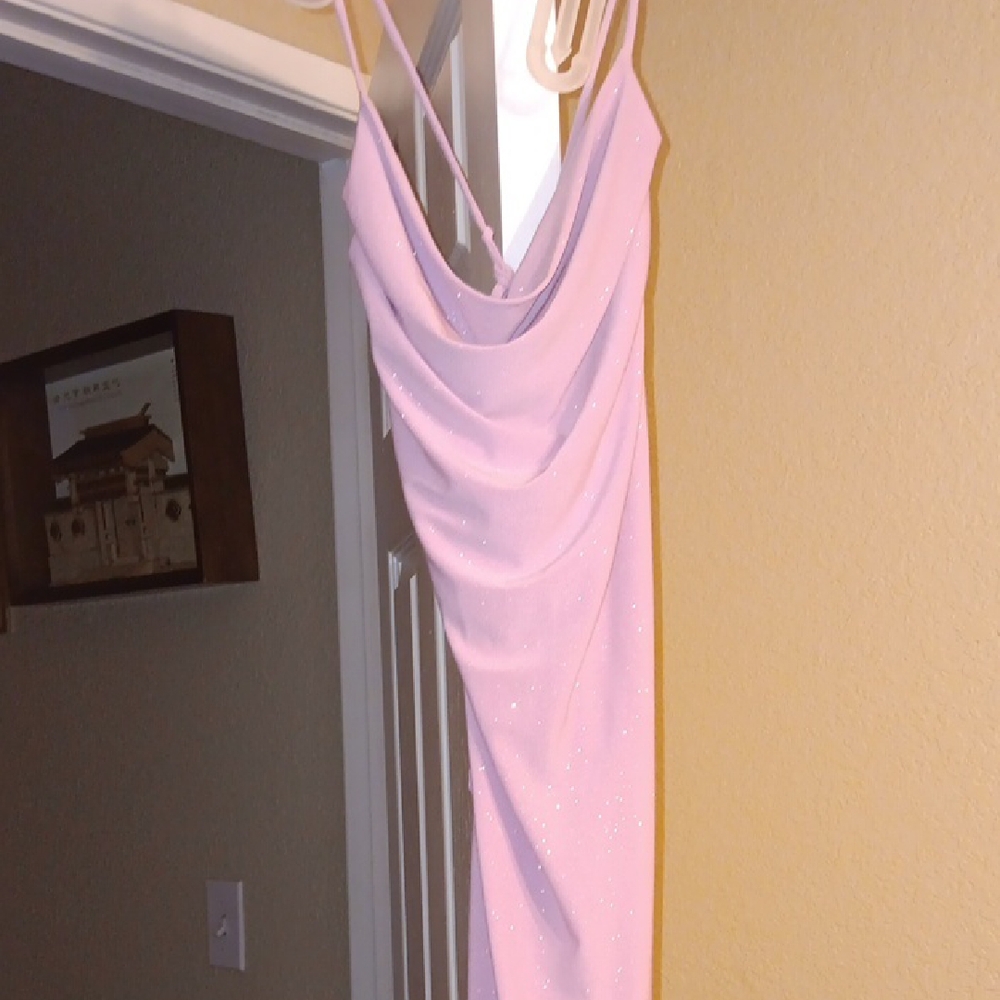 Chic Backless Long Pink Dress